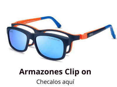 Lentes clip on  nanovista indestructibles para niños