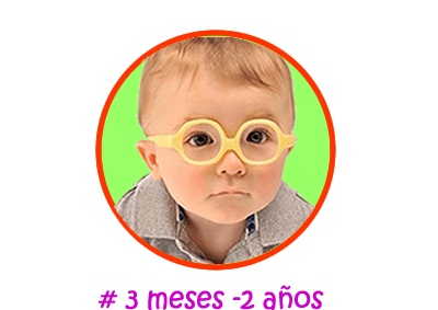 Lentes para bebes de 3 mesea a 2 años marca miraflex
